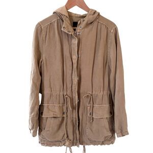 Sanctuary Womens Spring Parka Utility Jacket  XS Tan Outdoors Classic Athleisure